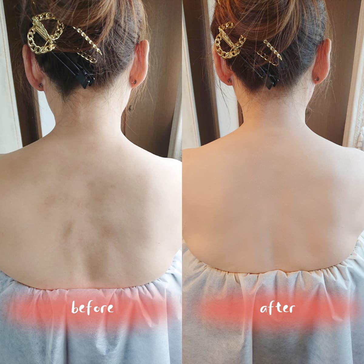 背中をより美しく魅せるボディカバーメイク